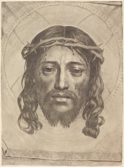 Il Sudario di Santa Veronica da Claude Mellan