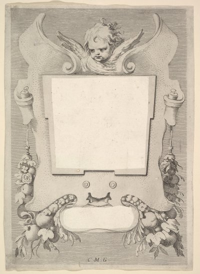 Pagina del titolo: Bentivoglio, Della Guerra di Fiandra, 1632 da Claude Mellan
