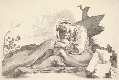 Vergine e Bambino da Claude Mellan