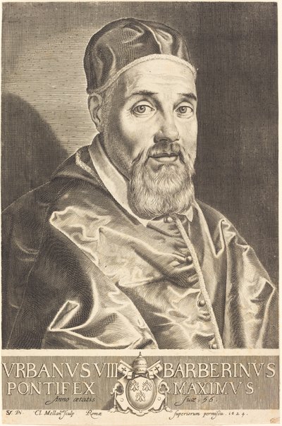 Urbano VIII da Claude Mellan after Simon Vouet