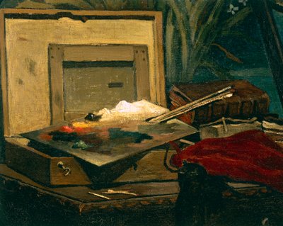Un angolo dello studio da Claude Monet