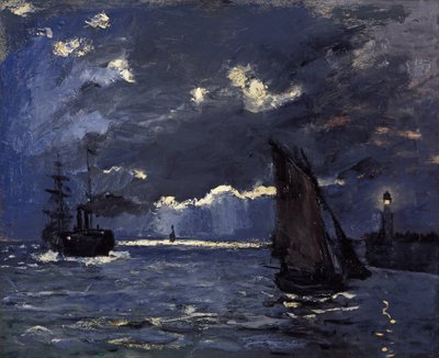 Paesaggio Marino, Navi al Chiaro di Luna da Claude Monet