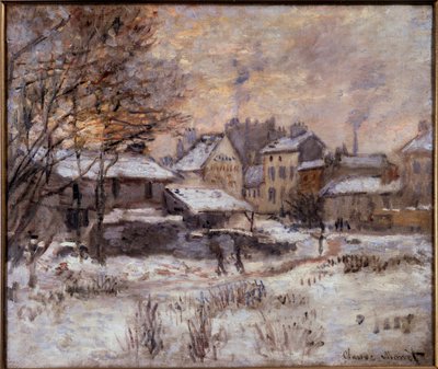 Argenteuil sotto la neve da Claude Monet