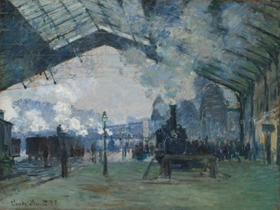 Arrivo del treno per la Normandia, Gare Saint-Lazare da Claude Monet