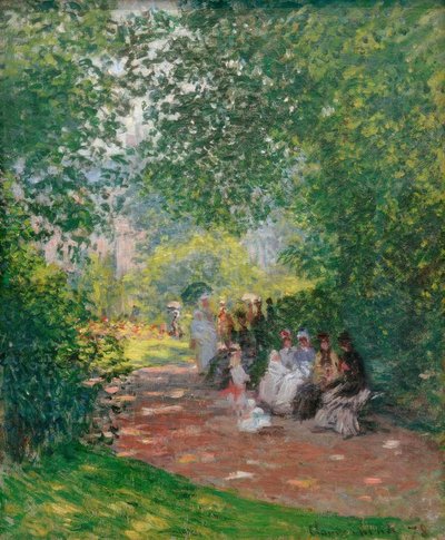Al Parc Monceau da Claude Monet