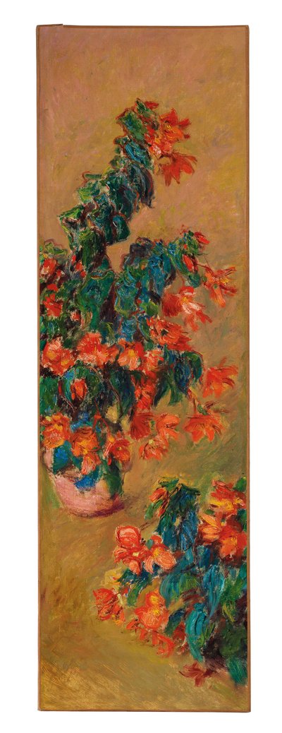 Azalee rosse in vaso da Claude Monet