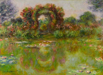 Bacino delle ninfee, le rose da Claude Monet