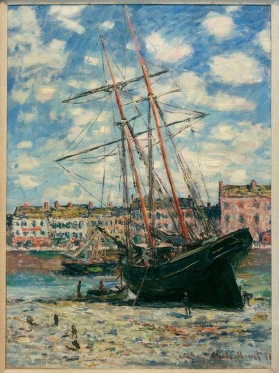 Nave arenata a Fecamp da Claude Monet