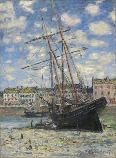 Barca alla bassa marea da Claude Monet