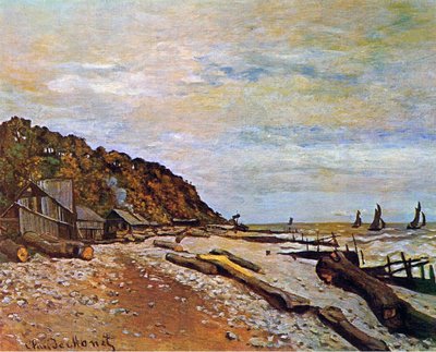 Cantiere navale vicino a Honfleur, 1864 da Claude Monet