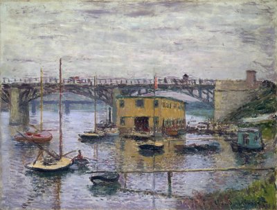 Ponte ad Argenteuil in un Giorno Grigio da Claude Monet