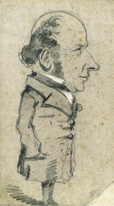 Caricatura di Eugène Marcel da Claude Monet