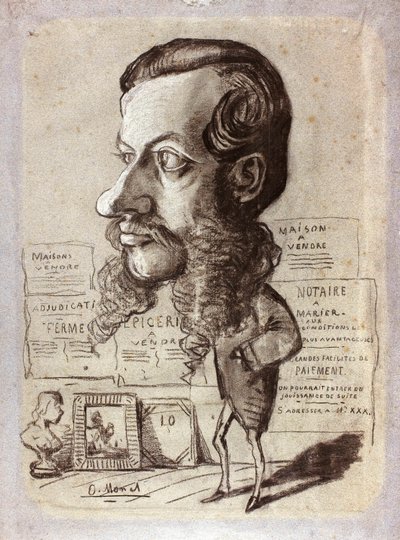 Caricatura di Léon Manchon da Claude Monet