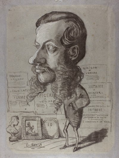 Caricatura di Léon Manchon da Claude Monet