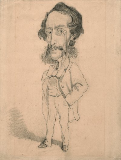 Caricatura di Mario Uchard da Claude Monet