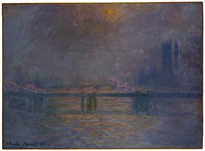 Ponte di Charing Cross, Il Tamigi da Claude Monet
