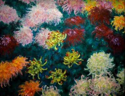 Letto di crisantemi da Claude Monet