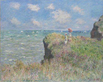 Passeggiata sulla scogliera a Pourville da Claude Monet