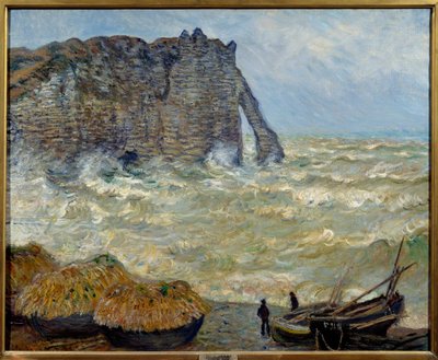 Scogliera a Etretat da Claude Monet