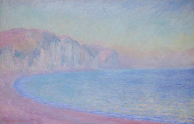 Scogliere a Pourville, sole nascente da Claude Monet