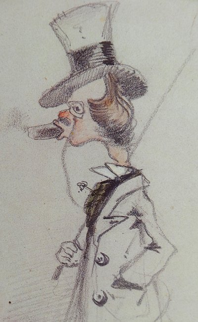 Dandy con un sigaro, ca 1857 da Claude Monet