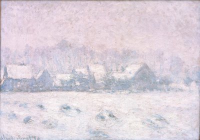 Effetto di neve a Giverny da Claude Monet