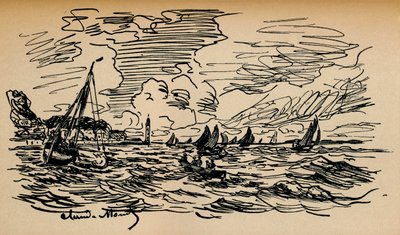 Foce della Senna a Honfleur, c1865 da Claude Monet