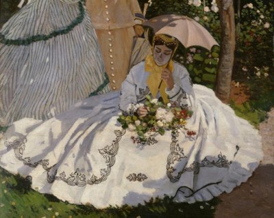 Donne in giardino da Claude Monet