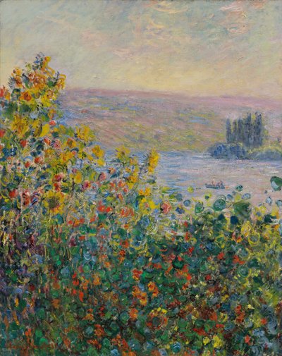 Aiuole Fiorite a Vétheuil da Claude Monet
