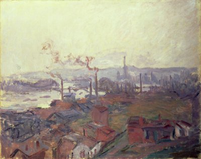 Veduta generale di Rouen dalla riva di St. Catherine, c.1892 da Claude Monet