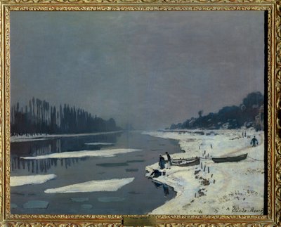 Ghiacci sulla Senna a Bougival, Yvelines. Dipinto di Claude Monet (1840-1926). Parigi, Museo del Louvre da Claude Monet