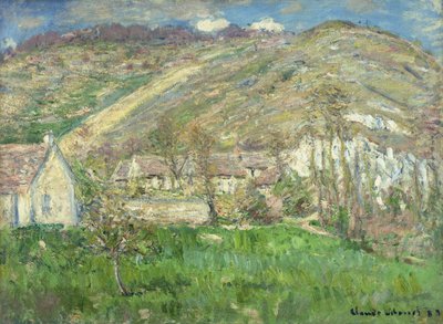 Borgo nelle scogliere vicino a Giverny da Claude Monet