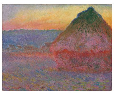 Covoni, impressioni rosa e blu, 1891 da Claude Monet