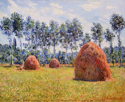 Covoni di fieno a Giverny, 1884 da Claude Monet
