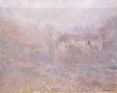 Case a Falaise nella Nebbia da Claude Monet