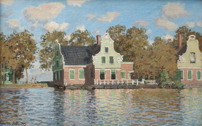 Case sulla riva del fiume Zaan, 1871-1872 da Claude Monet