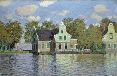 Case sulla riva del fiume Zaan da Claude Monet