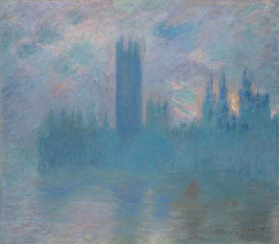 Case del Parlamento, Londra da Claude Monet