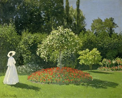 Jeanne Marie Lecadre in giardino da Claude Monet