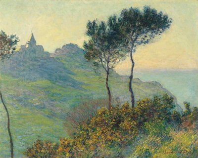 La Chiesa di Varengeville, tramonto da Claude Monet