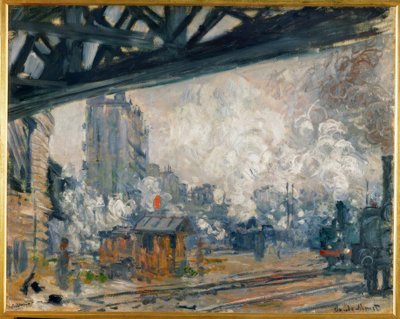 La stazione Saint-Lazare, vista esterna da Claude Monet