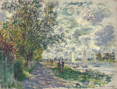 La riva del Petit-Gennevilliers, 1875 da Claude Monet