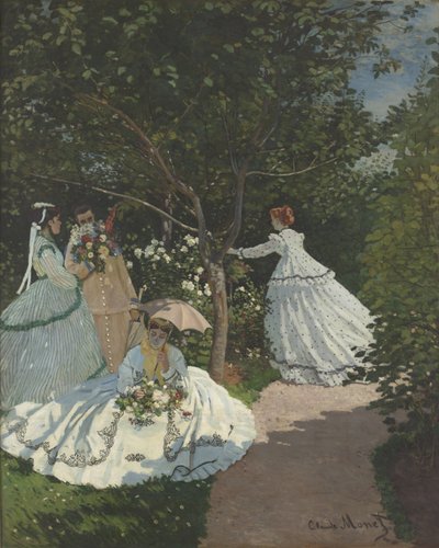 Signore nel giardino da Claude Monet