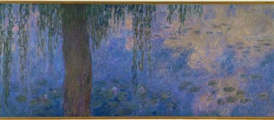 Lo stagno delle ninfee con salici, Il mattino ai salici da Claude Monet