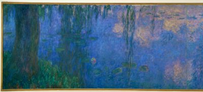Lo stagno delle ninfee con salici, Il mattino con salici da Claude Monet