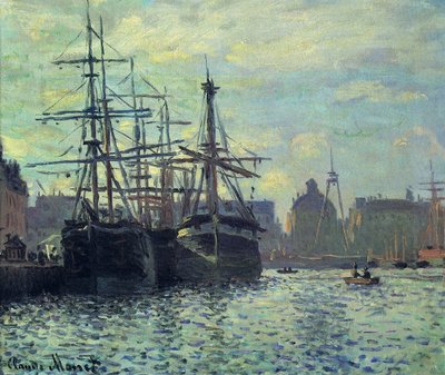 Le Bassin du Commerce, Le Havre da Claude Monet