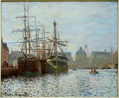 Il bacino del commercio, Le Havre da Claude Monet