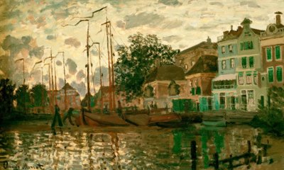 Il Dam a Zaandam, la sera da Claude Monet