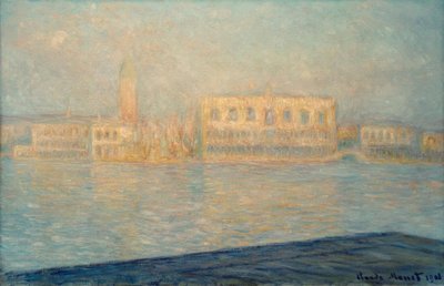 Il Palazzo Ducale visto da San Giorgio Maggiore da Claude Monet