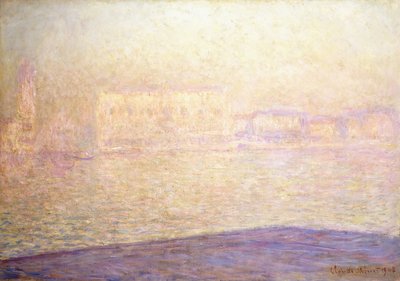 Il Palazzo Ducale visto da San Giorgio Maggiore, 1908 da Claude Monet
